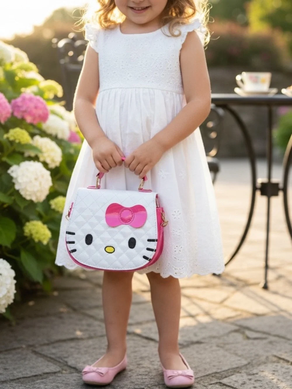Hello kitty purse with crossbody strap